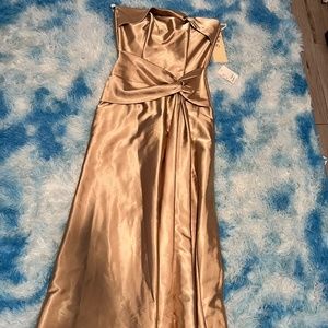 Golden long dress